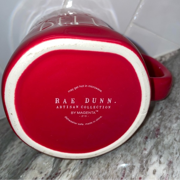 Rae Dunn Jingle Bells Mug w/ Topper - Picture 2 of 2